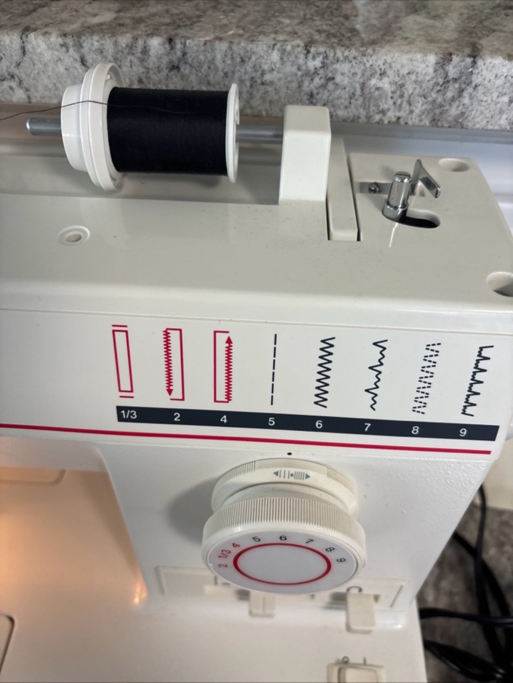 Singer White Multi-Stitch Sewing Machine - Compact Home Use - Picture 8 of 13